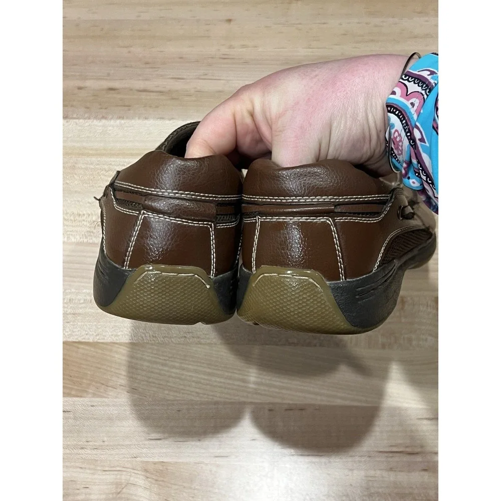 Dr Scholl's Comfort Collection Men's 9D Brown‎ Leather Slip-On Loafers